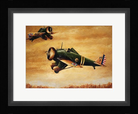 Framed Peashooter Print