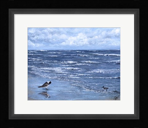 Framed Beach Reflections Print