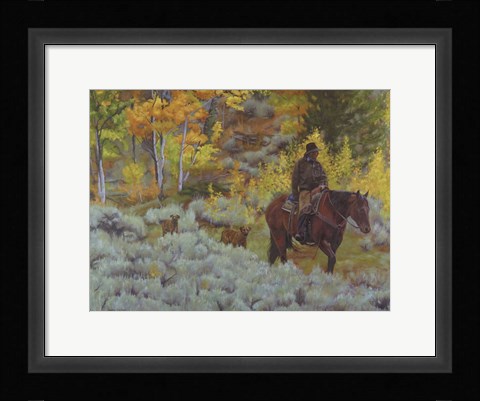 Framed Modern Day Cowboy Print