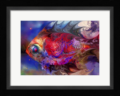 Framed Beautiful Red Fish Print