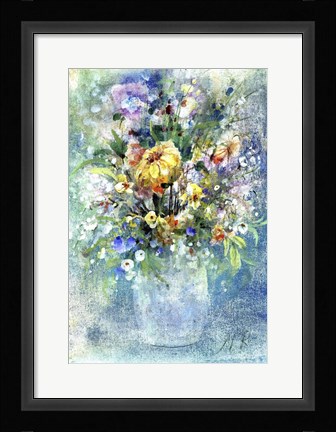 Framed Bouquet of Flowers 2 Print