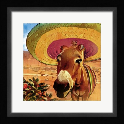 Framed Fiesta Mule Print