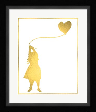 Framed Balloon Heart Print