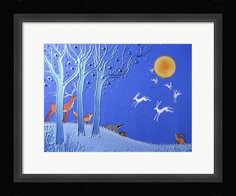 Framed Edge Of The Forest Print