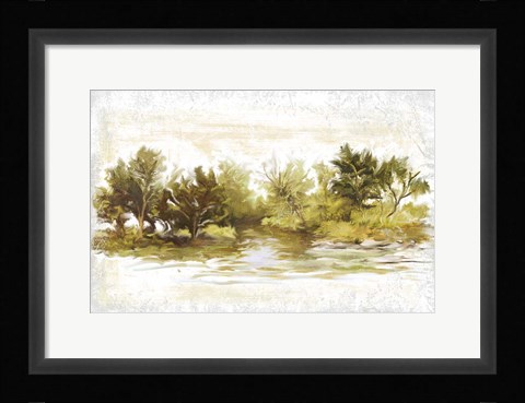 Framed River Bank Bend Print