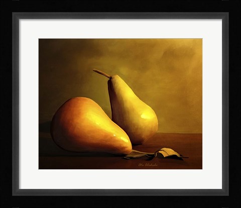 Framed Pears Print
