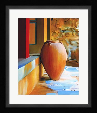 Framed Rustic Vase Print