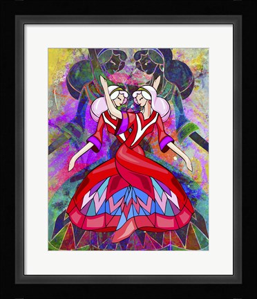 Framed Twin Dances Print
