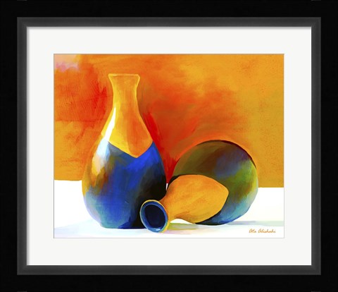 Framed Two Vases Print