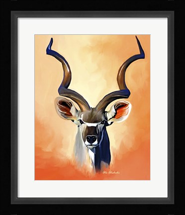 Framed Antelope Head Print
