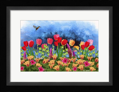 Framed Tulips Print