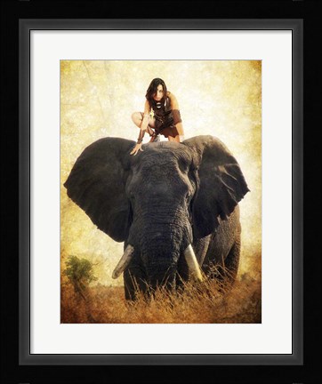 Framed Warrior Girl Print