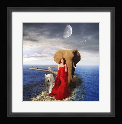 Framed Land and Sea Print