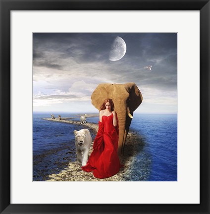 Framed Land and Sea Print