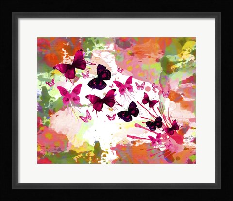 Framed Butterflies 2 Print