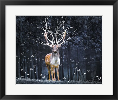 Framed Magical Deer Print