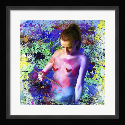 Framed Color Bath Print