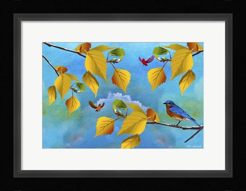 Framed Autumn Season Print