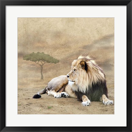 Framed King 1A Print