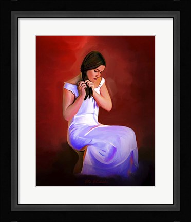 Framed Braiding Hair Print