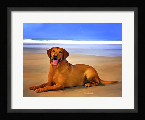 Framed Dog 2A Print