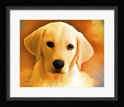 Framed Puppy Print