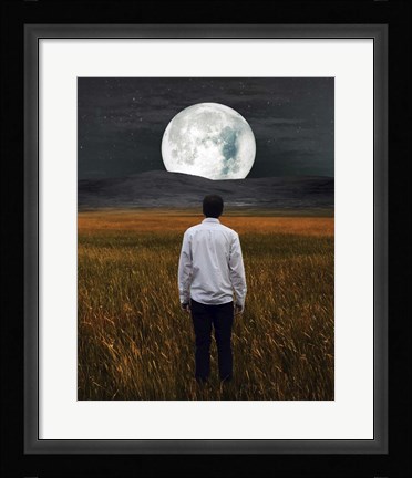 Framed Moon And Me Print