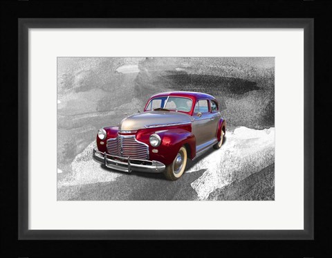 Framed Red Car3 Print