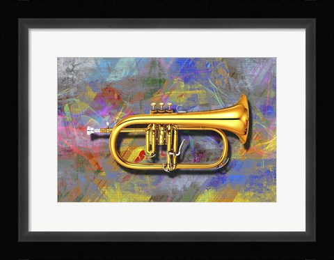 Framed Trumpet Print