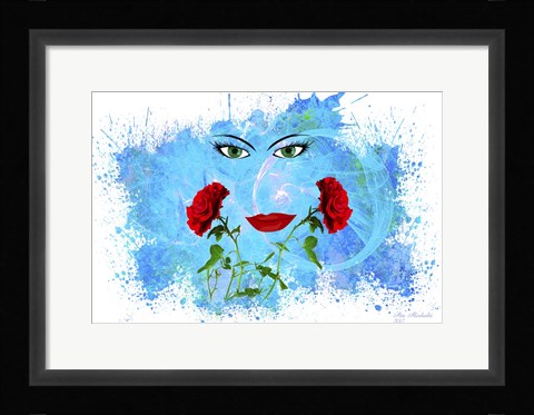 Framed Love and rose Print