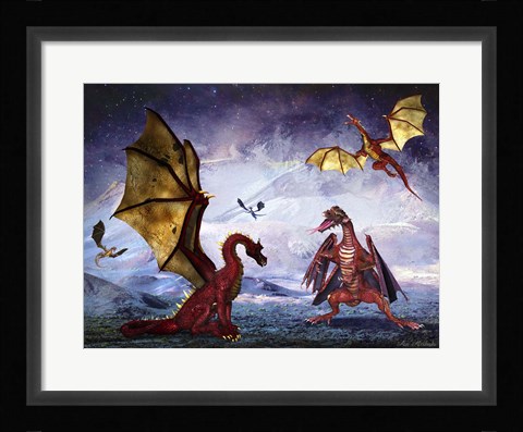 Framed Dragon Land Print