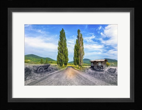 Framed Blackwhite and Color Print