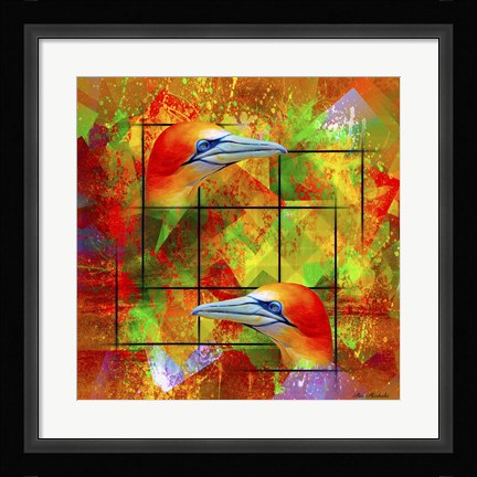 Framed Twin Bird SEP Print