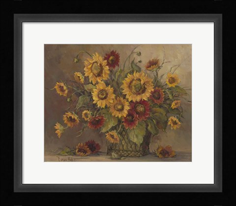 Framed Sunflower Bouquet Print