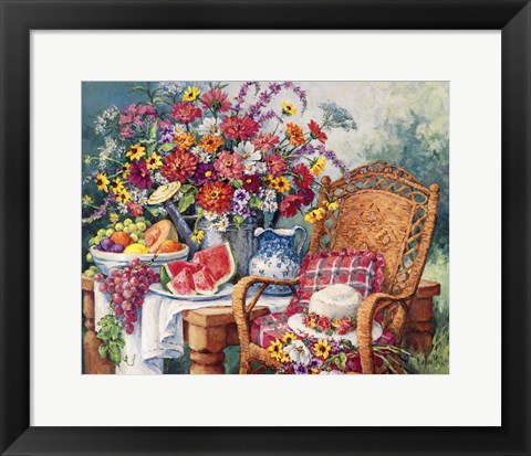 Framed Summers Picnic Print
