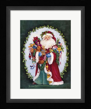 Framed Jolly Saint Nick Print