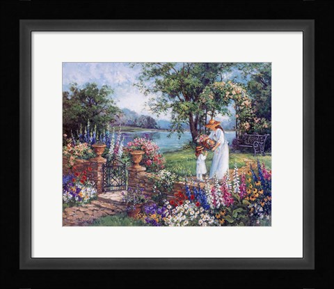 Framed Lakeside Morning Print