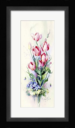 Framed Pink Tulips Print