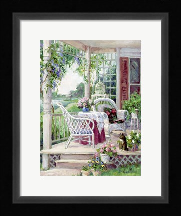 Framed Afternoon on the Veranda Print