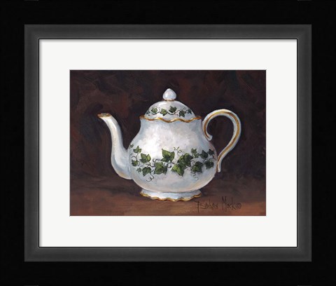 Framed Ivy Teapot Print