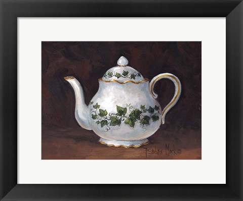 Framed Ivy Teapot Print