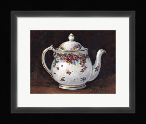 Framed Mixed Blossom Teapot Print