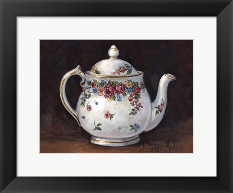 Framed Mixed Blossom Teapot Print