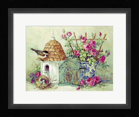 Framed Birdhouse Collection II Print