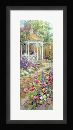Framed Victorian Gazebo Print