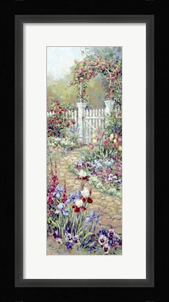 Framed Rose Trellis Print