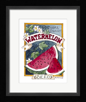 Framed Sugar Sweet Watermelon Print