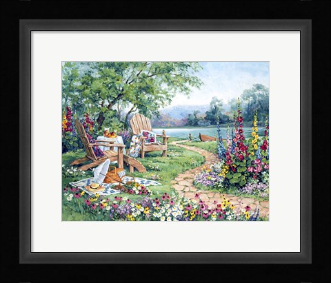 Framed Lakeside Afternoon Print