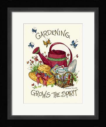 Framed Gardening Print