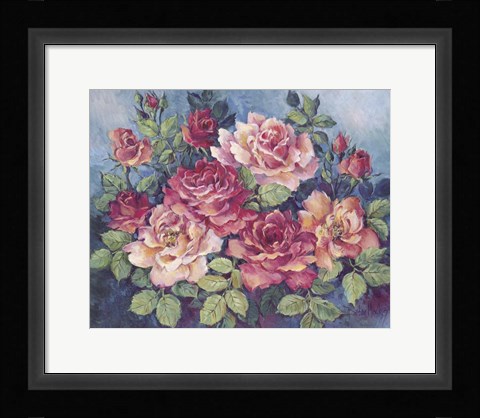 Framed Victorian Roses Print